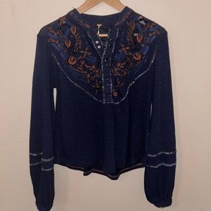 Free People Western Top